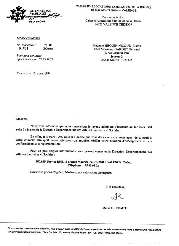 LA CAISSE D ALLOCATIONS FAMILIALES