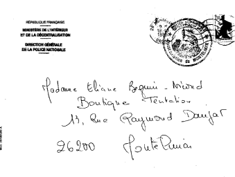 enveloppe lettre orfeuil